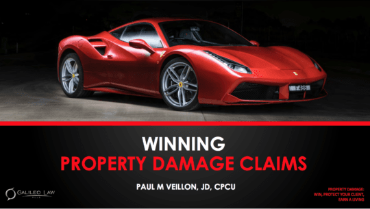 Winning Property Damage Claims