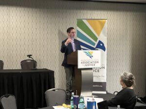 Paul Veillon from Galileo speaking to attendees at WASJ
